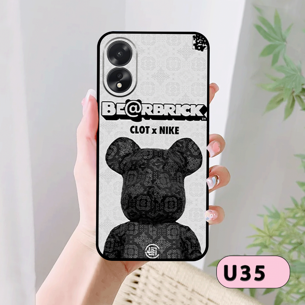 Ốp Lưng Điện Thoại  OPPO A18 In Gấu BE@RBRICK SIÊU DỄ THƯƠNG