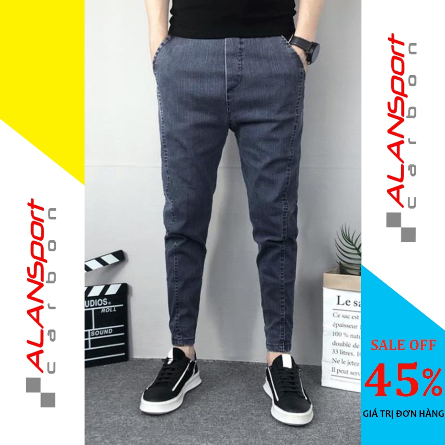 Quần Jean nam Cao Cấp - Quần bò nam dáng jogger Hàn Quốc, ống đứng, trẻ trung, tăng chiều cao [JEAN Cũ]