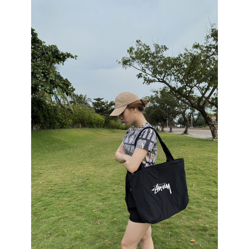 Túi Tote Phao Stussy Custom Local Brand