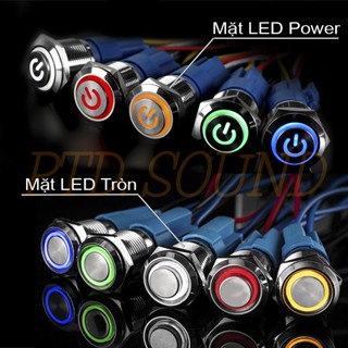 Nút nhấn nhả nhấn đề 12mm 16mm đầu bằng chế loa từ PTD Sound