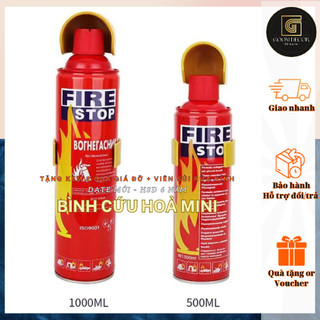 Bình xịt bọt cầm tay mini cứu hộ trường hợp khẩn cấp Fire Stopchuachay dung tích 500ml và 1000ml