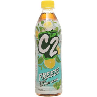 Trà xanh hương chanh tuyết bạc hà C2 freeze chai 455ml