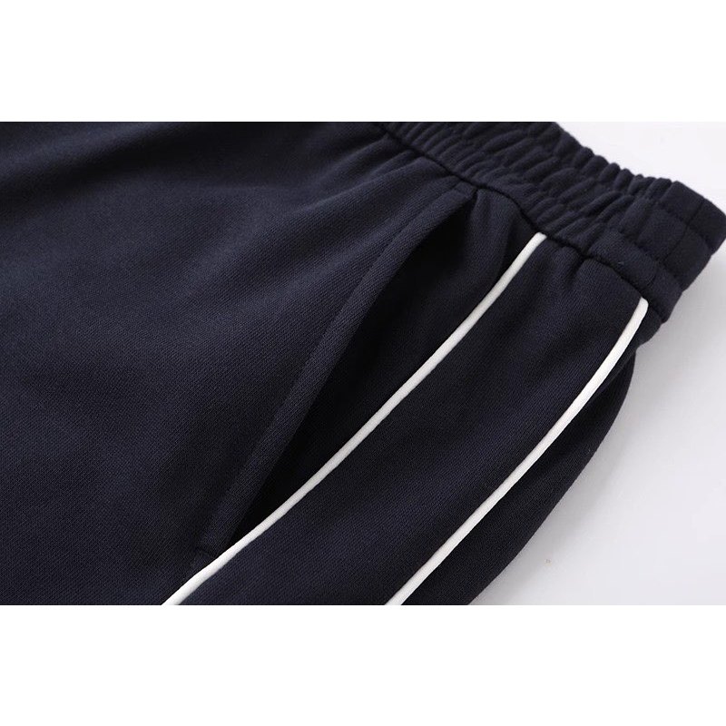 Bộ quần áo thể thao nam thu đông dài tay cổ cao dáng ôm chất Umi dày dặn logo GUDOSU