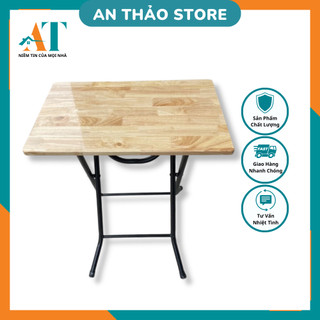 Bàn gỗ thịt cao cấp /freeship 50k/ bàn cafe gỗ cao su siêu đẹp, siêu chắc cao 75cm