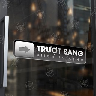 Bộ 2 miếng dán trượt sang dán cửa kính cửa lùa
