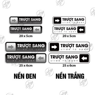 Bộ 2 miếng dán trượt sang dán cửa kính cửa lùa