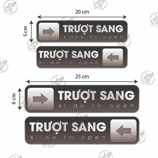 Bộ 2 miếng dán trượt sang dán cửa kính cửa lùa
