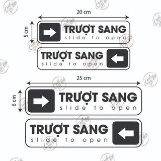 Bộ 2 miếng dán trượt sang dán cửa kính cửa lùa