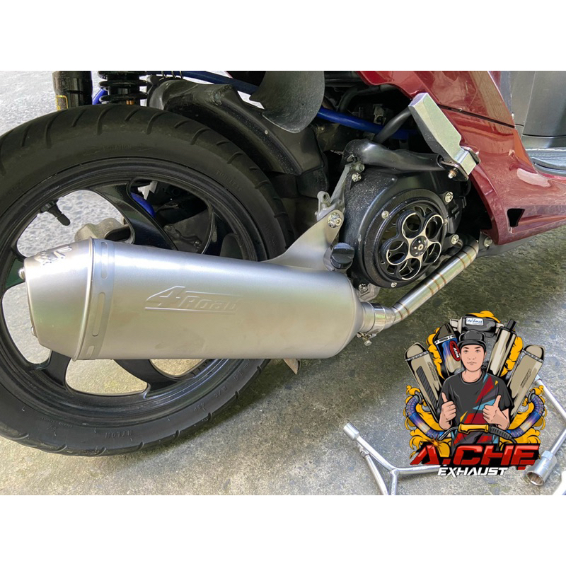 Combo 4Road Ngắn + Cổ Pát Vision 2012-2023 Inox 304