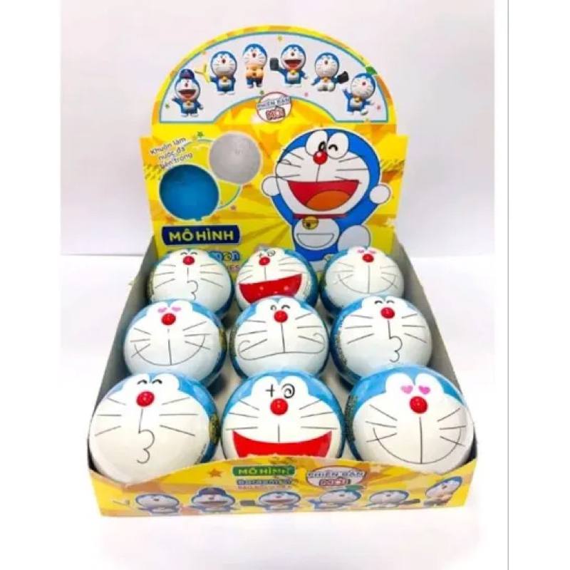 Kẹo Gum Quả đầu Doraemon kèm mô hình Đô-Rê-Mon đáng iu