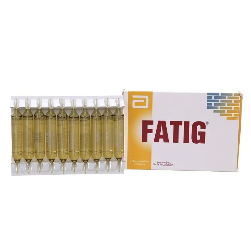 Fatig Hộp 20 ống - bổ sung dưỡng chất cho người suy nhựợc cơ thể. sản phẩn nhập khẩu từ Pháp