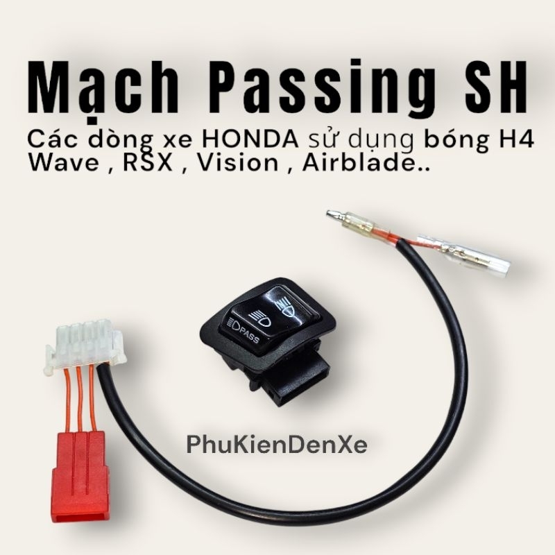 Dây chuyển công tắc Passing SH đèn xe máy HONDA