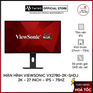 Màn hình Viewsonic VX2780-2K-SHDJ 2K, 27 inch, IPS, 75Hz - Hàng Chính Hãng