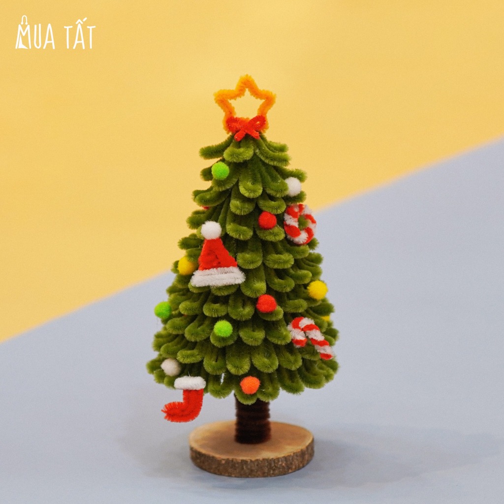 - Set nguyên liệu làm cây thông noel kẽm nhung nhiều mẫu Mua Tất