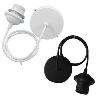 Dây đui và bát ốp trần lắp đèn mây tre đan,đèn gỗ T050