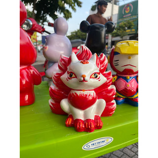 Tượng tô màu Hồ ly ( kèm MÀU TÔ SIÊU ĐẸP)