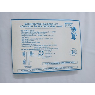 MẠCH AMPLY CÔNG SUẤT 12 SÒ 440W