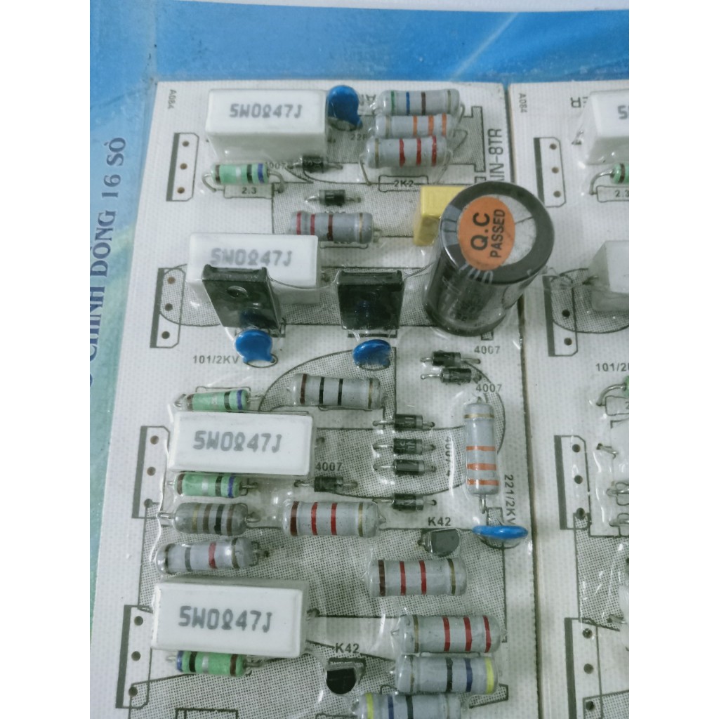 MẠCH AMPLY CÔNG SUẤT 16 SÒ 500W