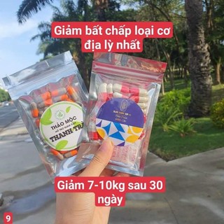 Combo siêu mạnh giảm cân body vip x3 cho cơ địa chai lỳ 30 viên mỗi loại