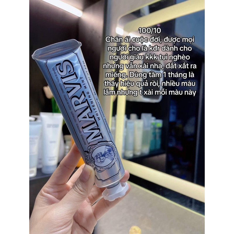 Kem Đánh Răng Marvis - Siêu Trắng, Siêu Thơm - Marvis Ý