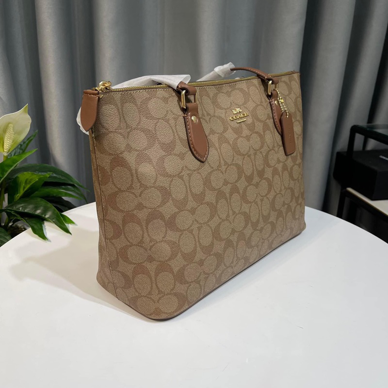 Túi Coach công sở Gallery Tote khoá zip