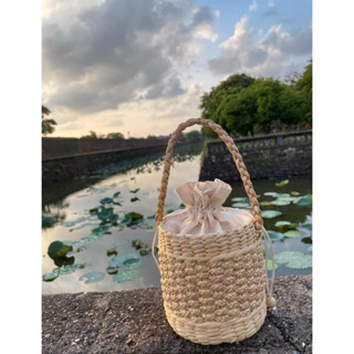  Kho sỉ túi cói - Túi lục bình chụp hình đi biển- Túi đi du lịch vintage 