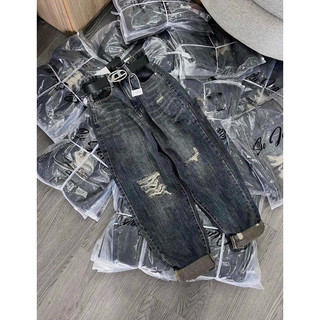 Quần jeans baggy rách gối hàng quảng châu-vnxk