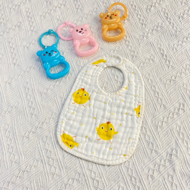 Yếm xô chữ u sơ sinh thấm hút tốt, mềm mại cho bé sơ sinh đến ăn dặm