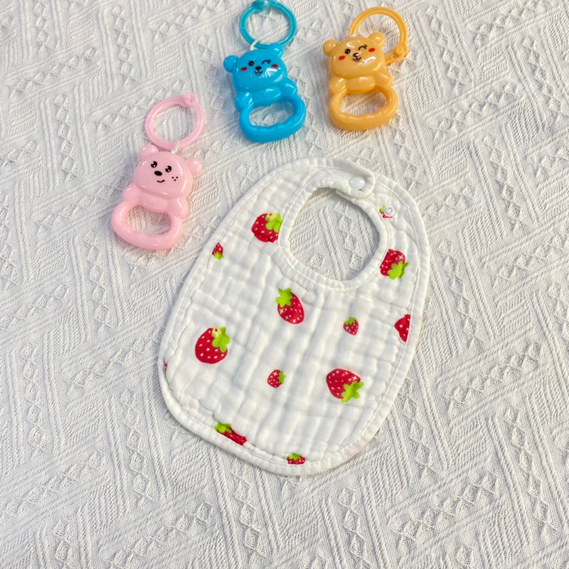 Yếm xô chữ u sơ sinh thấm hút tốt, mềm mại cho bé sơ sinh đến ăn dặm