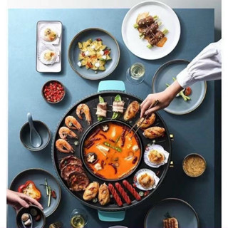 Bếp Lẩu và Nướng chính hãng OSAKA size 40cm [ BH 12 NĂM]