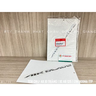 Tem chử Airblade Xi Trắng ( xe AB 125 ) ( 1 miếng )