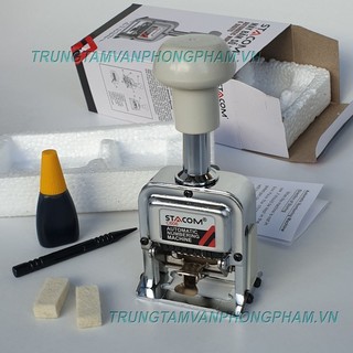 Dấu số nhảy tự động stacom c606 c607 c608 máy đánh số trang, số thứ tự, số seri...
