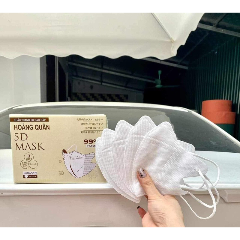 1THÙNG 100CÁI KHẨU TRANG 5D