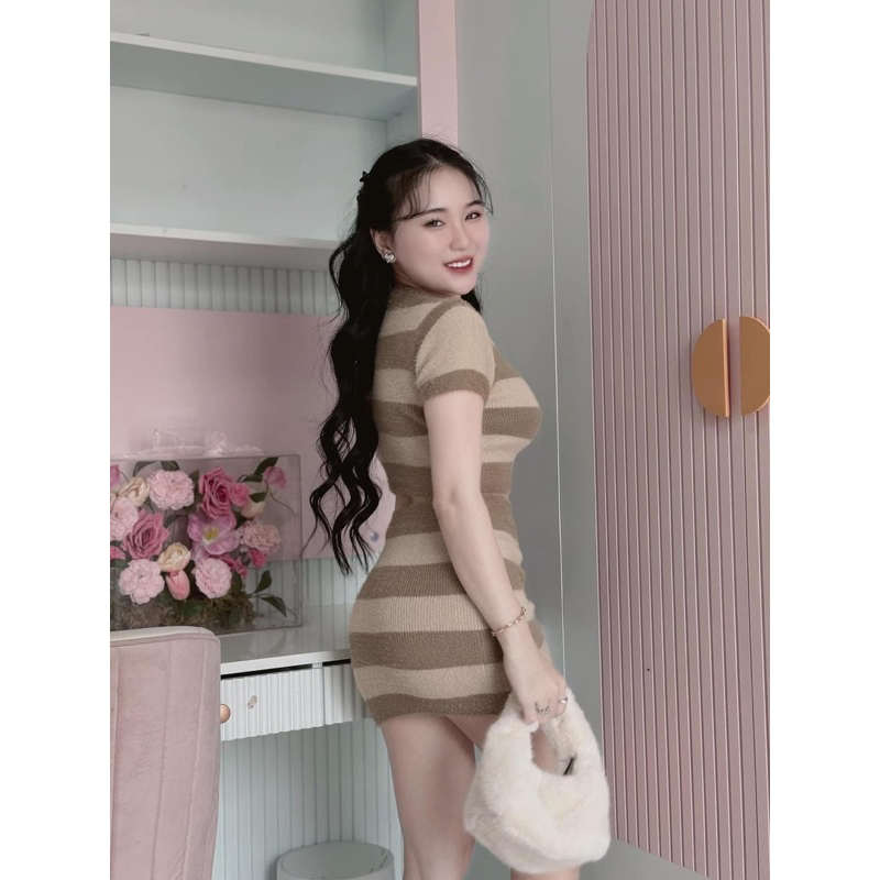 SET LEN LÔNG THỎ SỌC