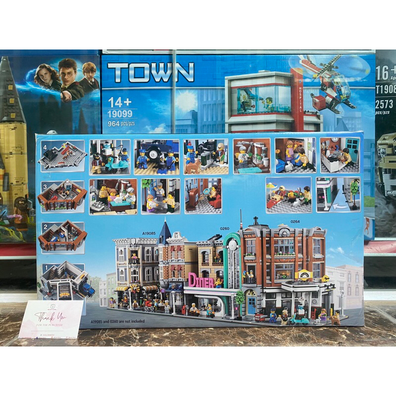 Đồ chơi lắp ráp 0264 6012 15042 Mô hình Gara sửa xe ô tô