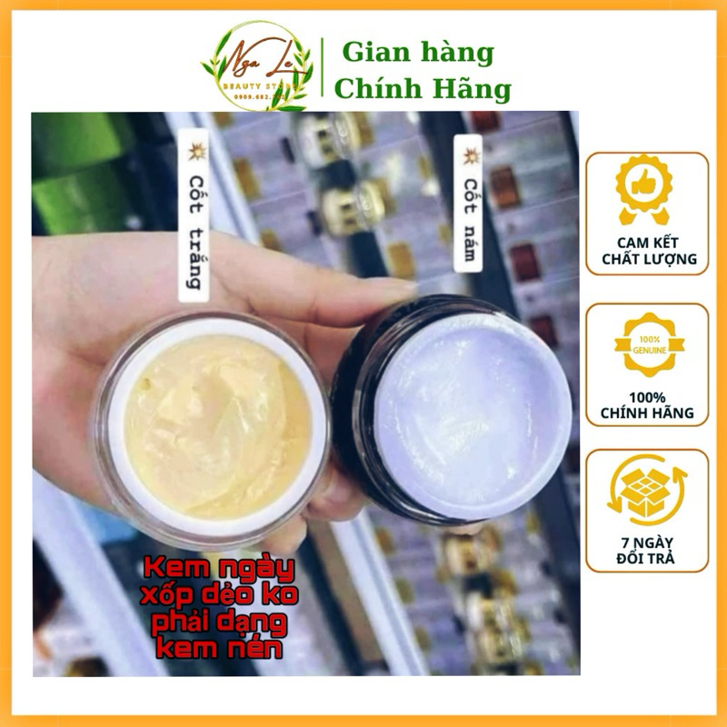 Combo Kem Face Cốt Nám Đông Y Nikos Chính Hãng- Kem Face Nikos Cốt Trắng Căng Bóng Nâng Cơ