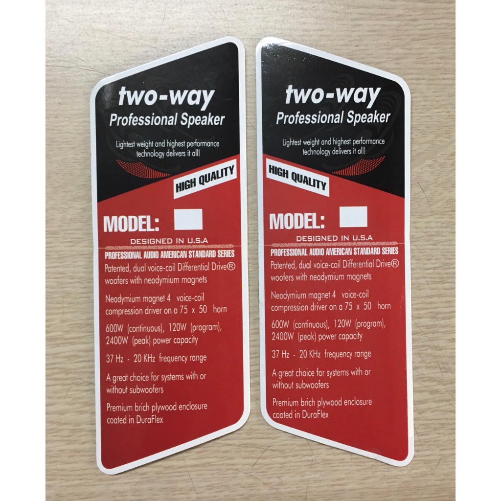 Tem dán lưới loa TWO WAY