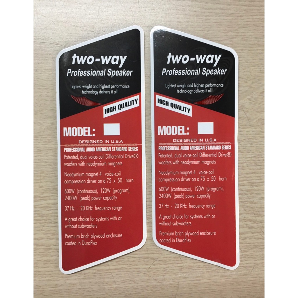 Tem dán lưới loa TWO WAY