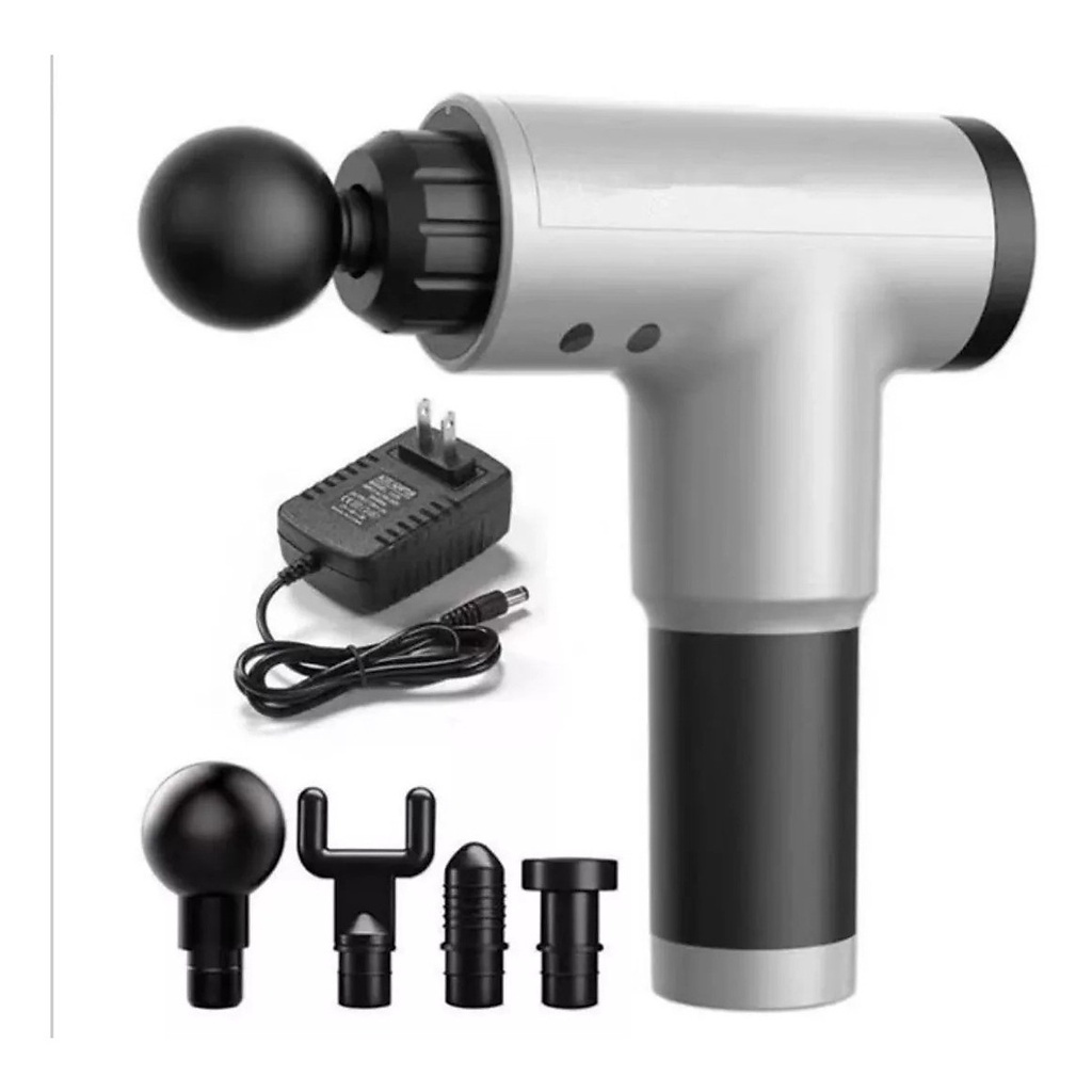 Máy massage cầm tay cổ vai gáy 4 đầu 6 chế độ, Máy đấm lưng rung mát xa giúp giãn cơ bắp đùi chân PK-STORE