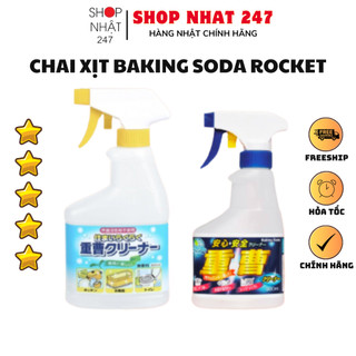 [Hỏa Tốc HN] Chai xịt tẩy rửa dầu mỡ, vết bẩn, vết bút bi trên tường baking soda 400ml Rocket nội địa Nhật Bản