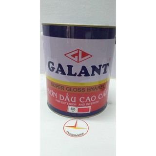 Sơn dầu cao cấp Galant tông màu đen, trắng, đỏ, bạc_lon 3L