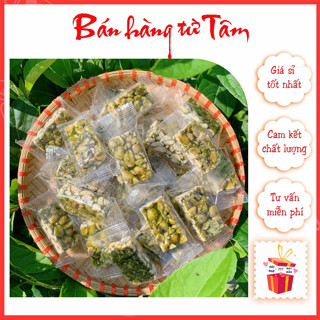 (Bán sỉ) Kẹo lạc trà xanh Vinabisca thơm giòn đặc biệt, Kẹo lạc ngon chất lượng quà biếu tặng - bánh kẹo Tết