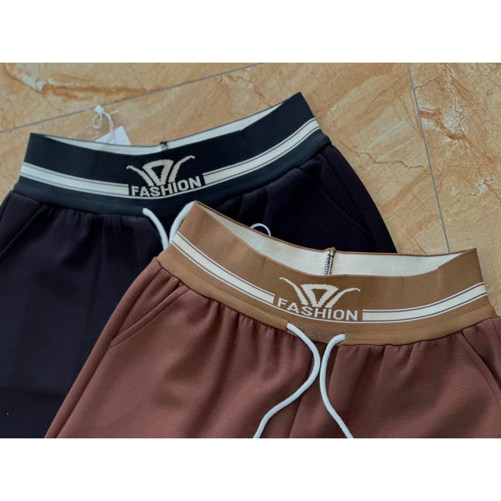Quần Jogger Thể Thao Nữ Vải Nỉ Co Gĩan