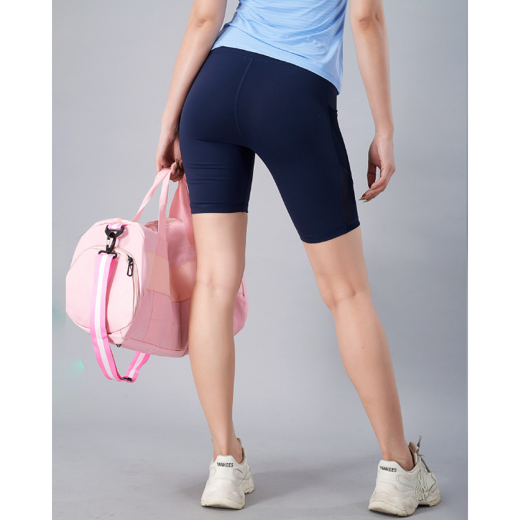 Quần Đùi Nữ Tập Gym Yoga Lưng Cao Che Bụng, Siêu Co Giãn, Không Xù, Chính Hãng ICADO QL4