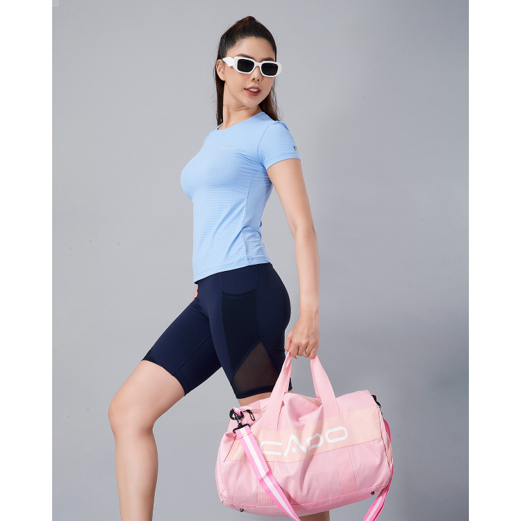 Quần Đùi Nữ Tập Gym Yoga Lưng Cao Che Bụng, Siêu Co Giãn, Không Xù, Chính Hãng ICADO QL4