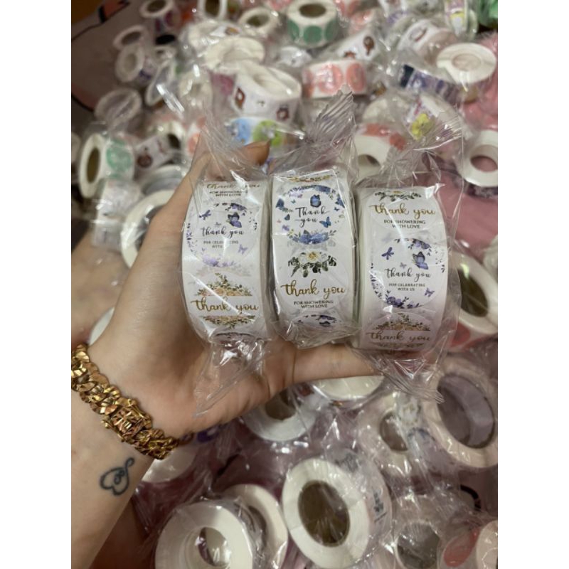 Cuộn 500 tem thank you