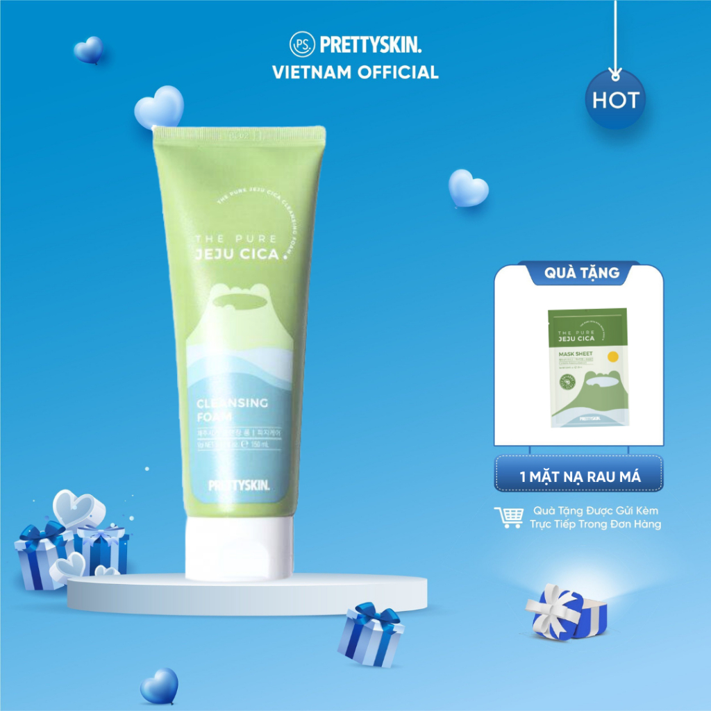 Sữa rửa mặt rau má Prettyskin150ml