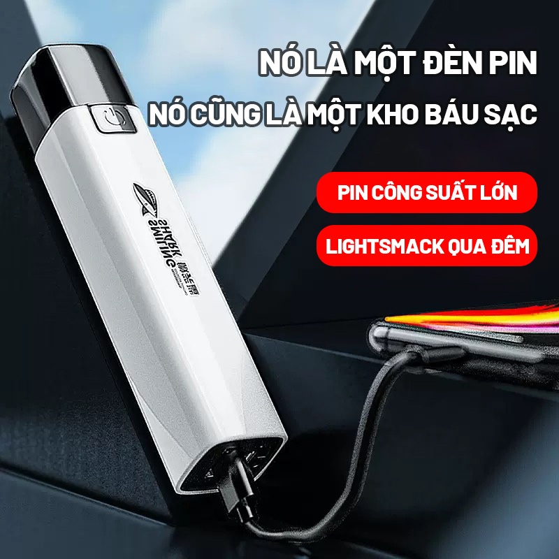 Đèn Pin Mini Siêu Sáng, Đèn Nhỏ Sạc USB,617A Đèn Pin Lực Lượng Đặc Biệt Sạc Dự Phòng Đèn Sân Khấu Sáng Đa Năng Siêu Sáng