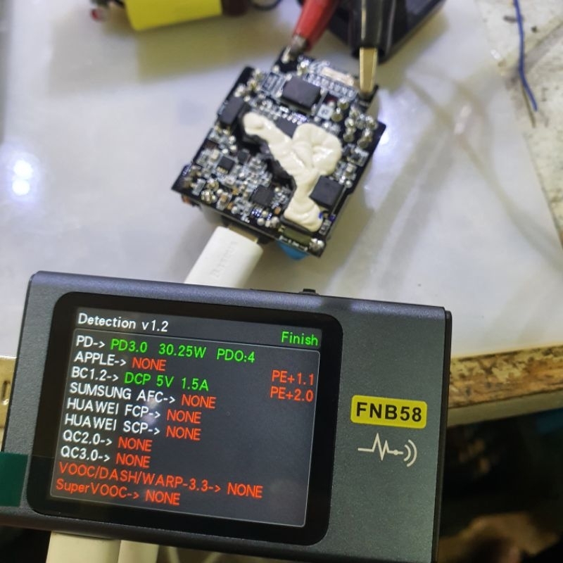 Mạch sạc nhanh Pisen GAn 20W siêu nhanh 25W Samsung typeC