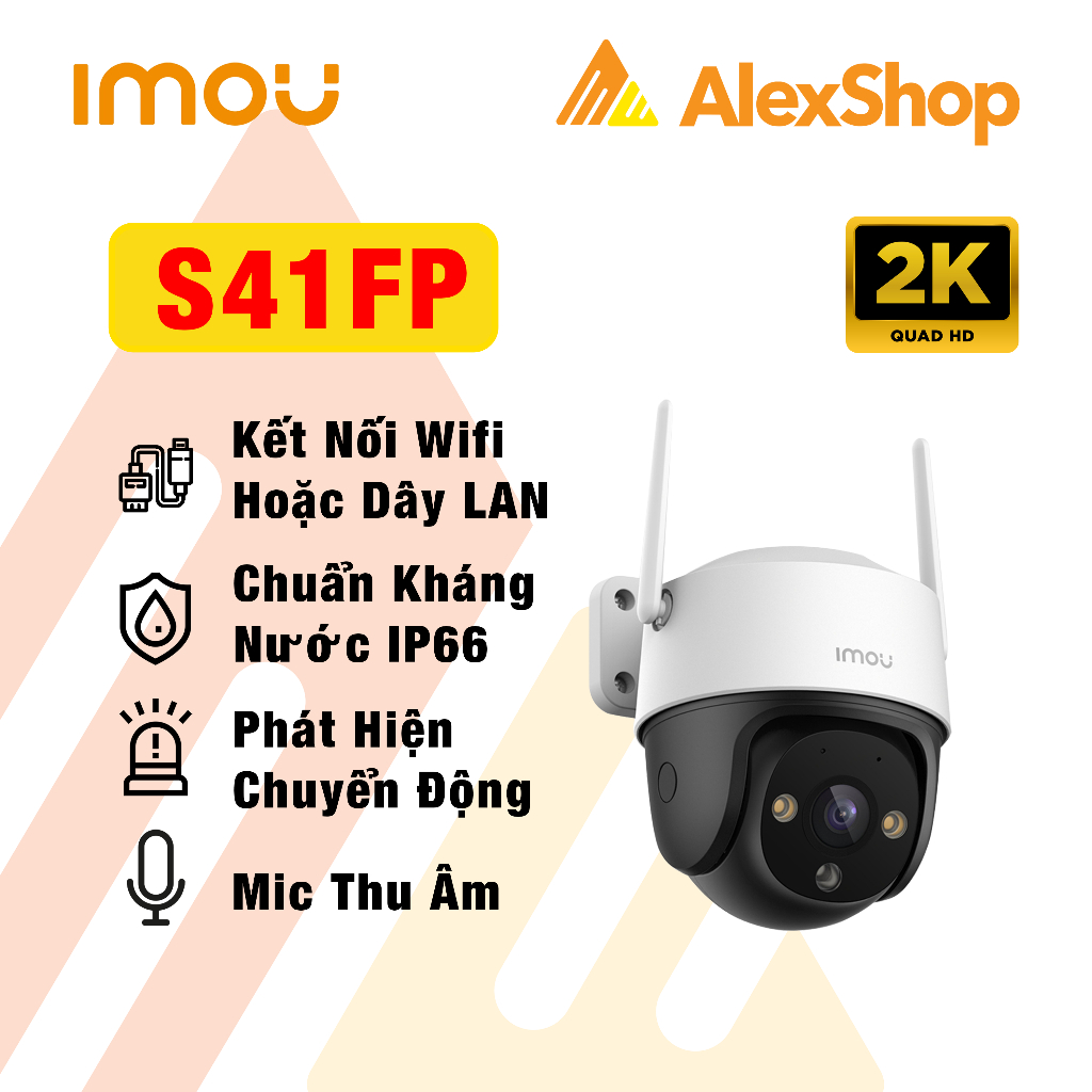 Camera Imou S41 / S21 4M 2M Ngoài trời, Xoay 360 Độ